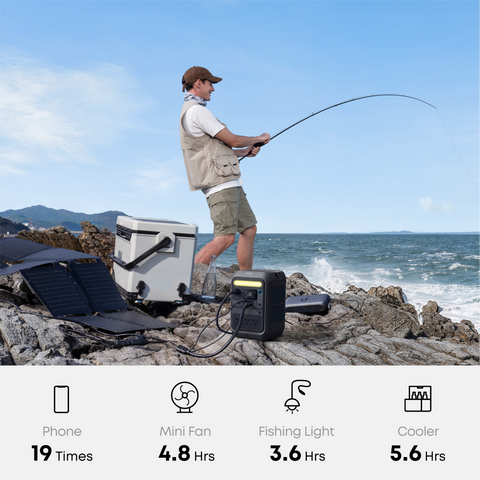 Anker SOLIX C300X 288Wh 2-In-1 Solar Generator w/ 60W Book-Size Solar Panel