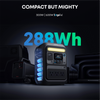 Anker SOLIX C300X 288Wh 2-In-1 Solar Generator w/ 60W Book-Size Solar Panel