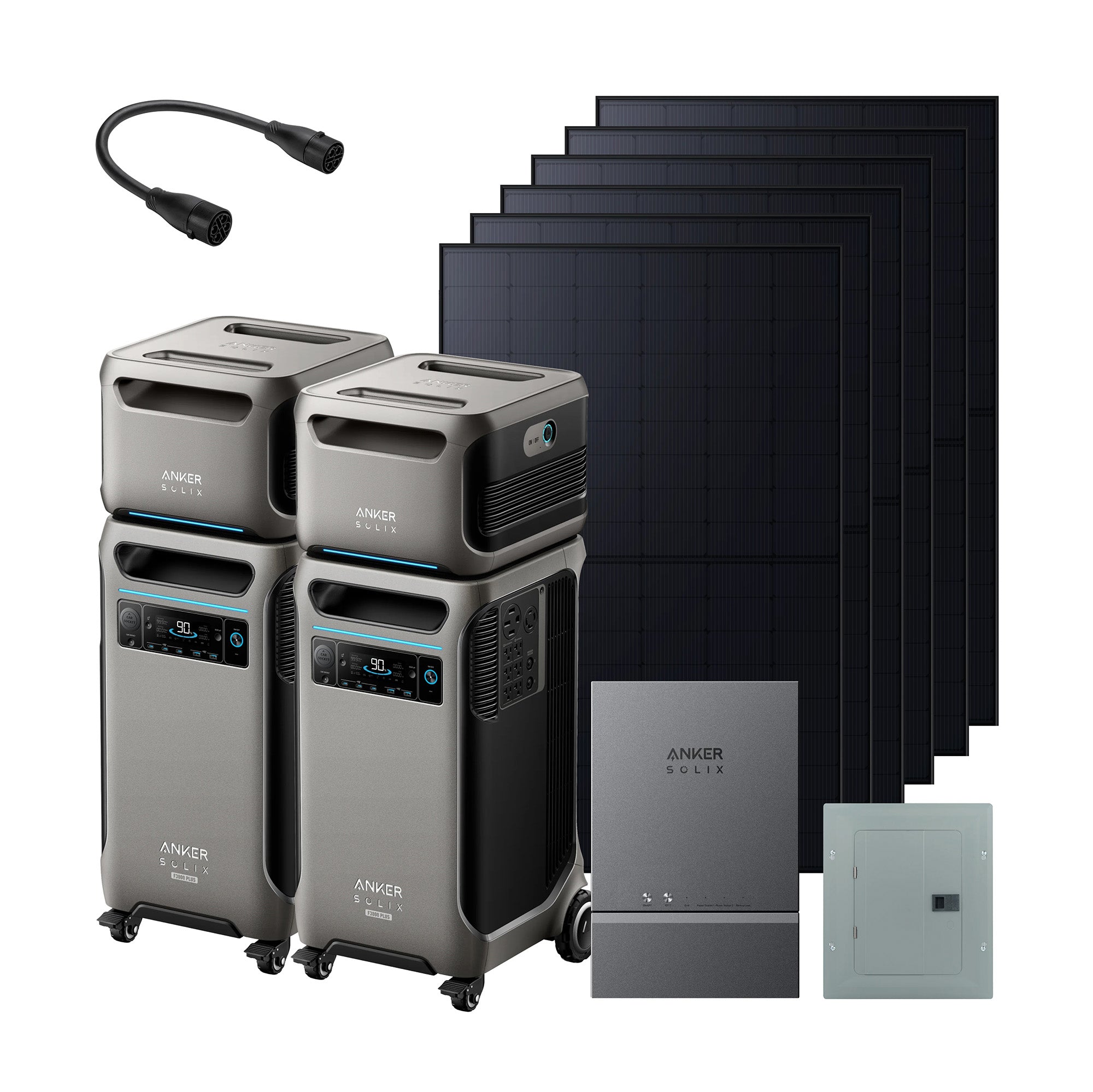 Anker SOLIX F3800 Plus 15.36kWh Smart Whole-Home Power Kit