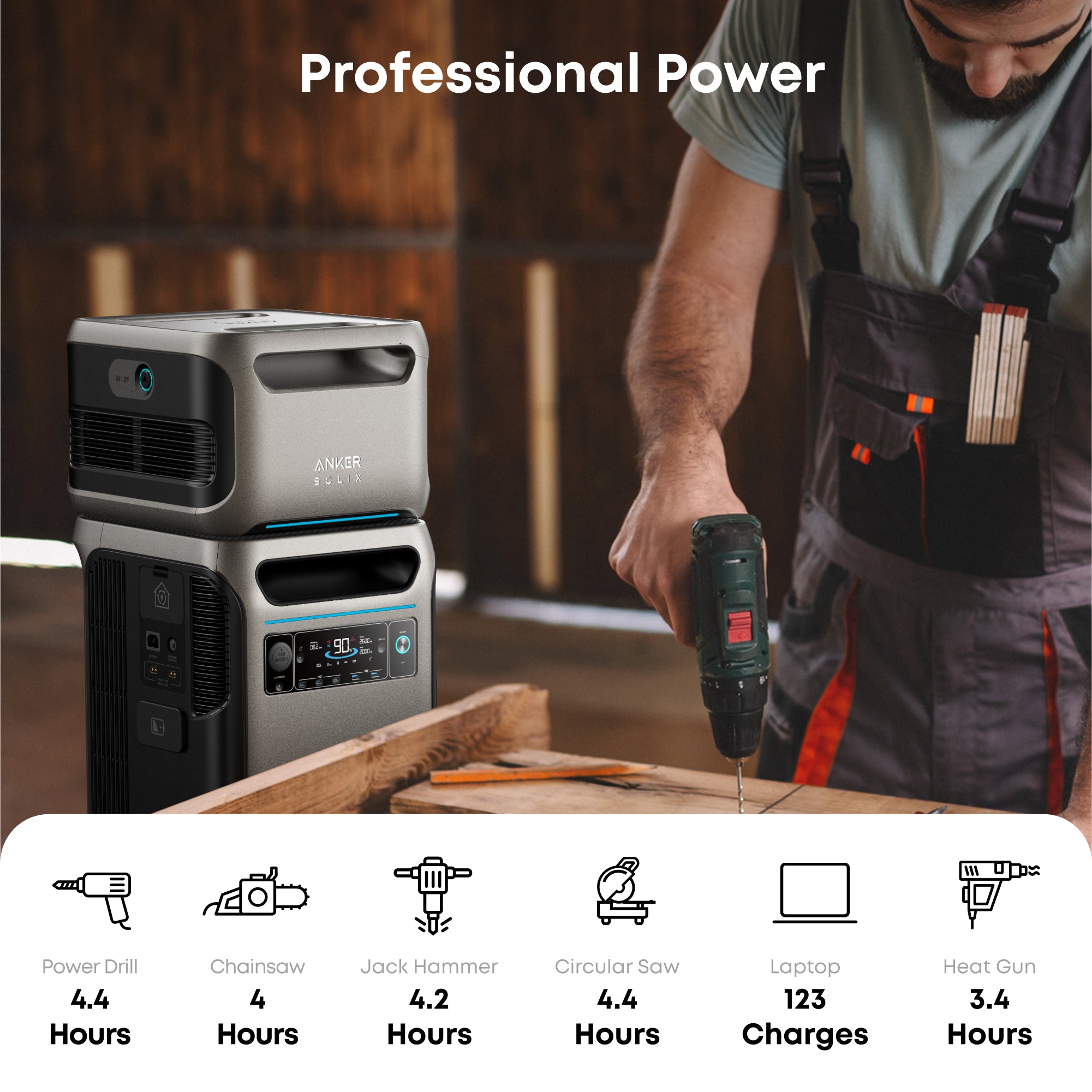 Anker SOLIX BP3800 Expansion Batteries Kit (11.52kWh)