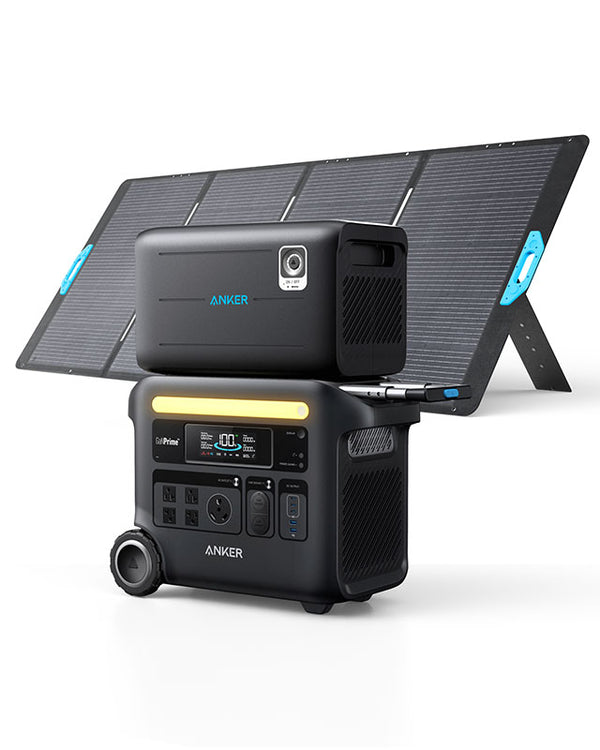 Anker SOLIX F2600 + BP2600 Expansion Battery Solar Generator Kit